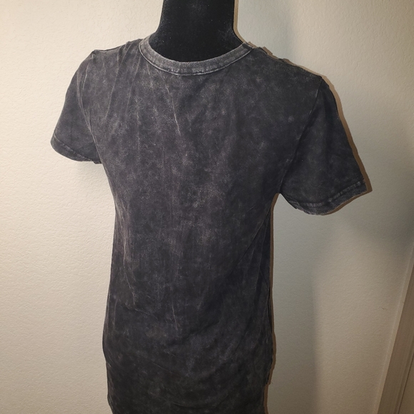 Sexy Black Short SleeveJersey Knit top - Picture 4 of 8